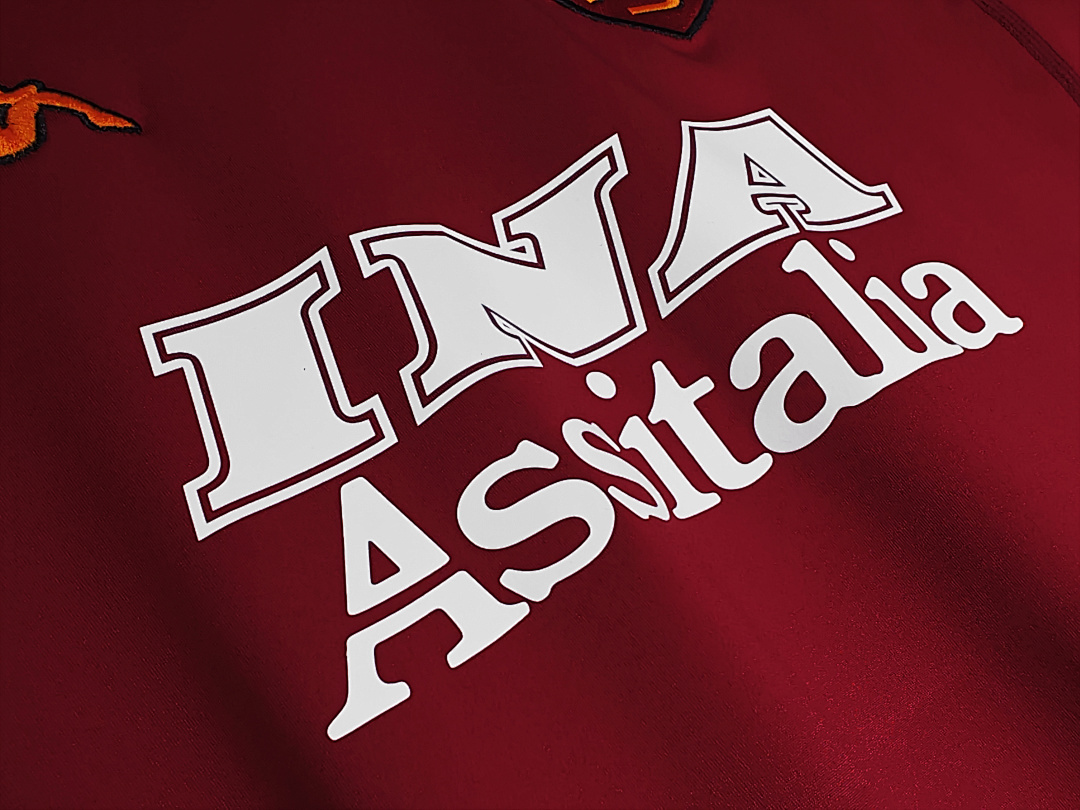 2001/02 season AS Rome home long sleeves retro