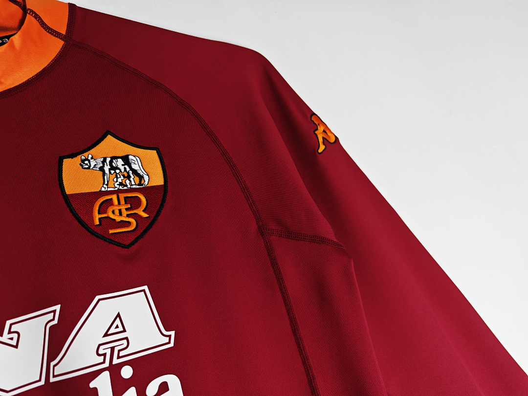 2001/02 season AS Rome home long sleeves retro