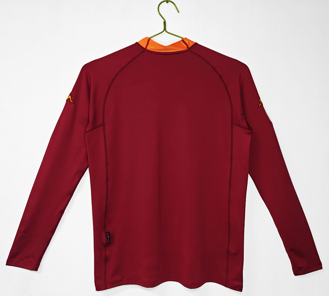 2001/02 season AS Rome home long sleeves retro