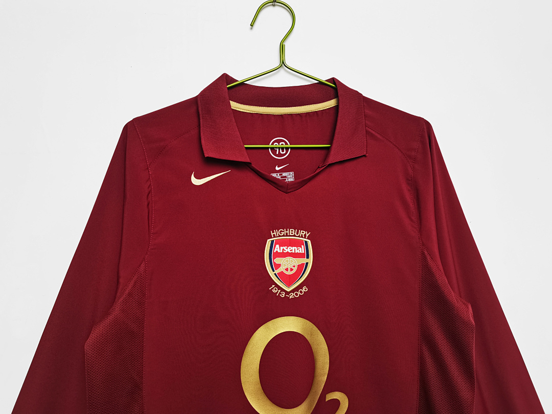 2005/06 season Arsenal home long sleeves retro