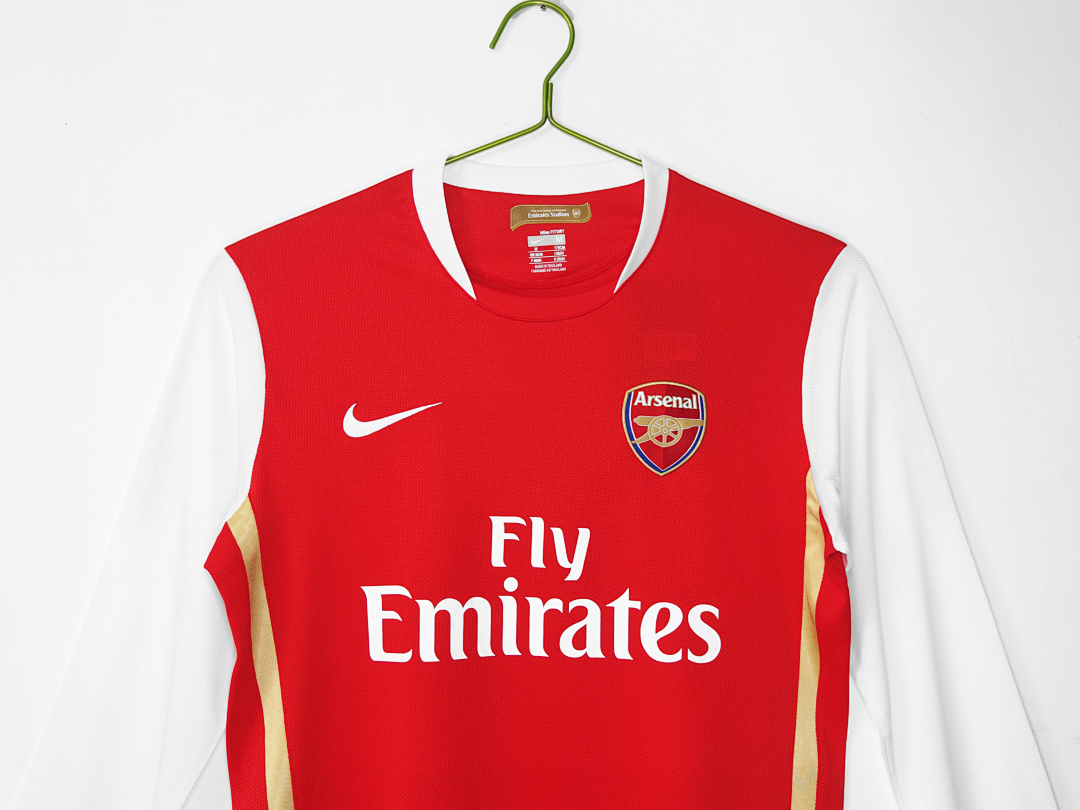 2006/07 season Arsenal home long sleeves retro