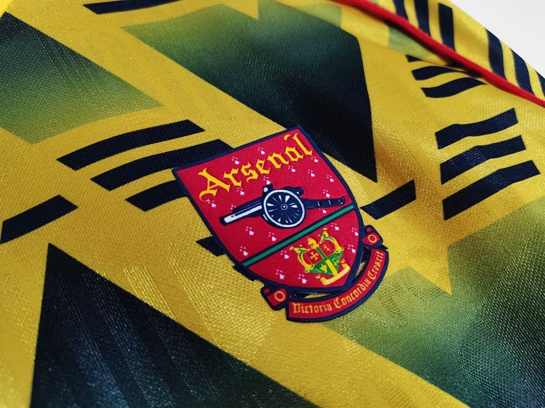 1991/93 season Arsenal away long sleeves retro