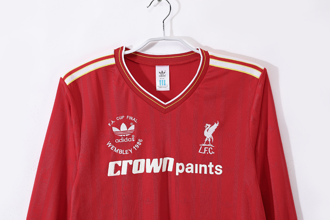 1986/87 season Liverpool home retro long sleeves