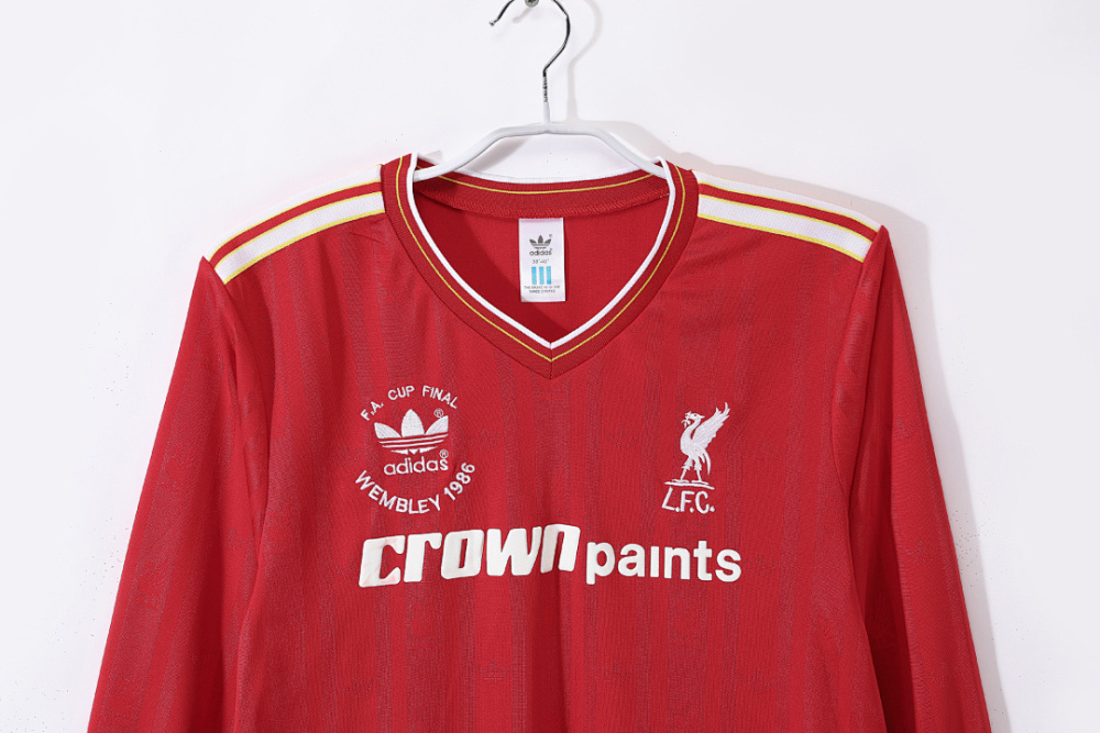 1986/87 season Liverpool home retro long sleeves