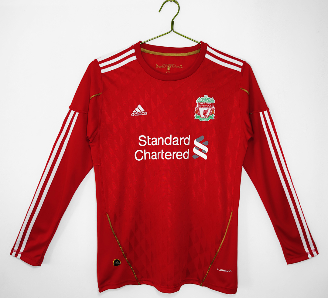2010/11 season Liverpool home retro long sleeves