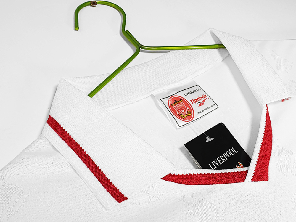 1996/97 season Liverpool white retro