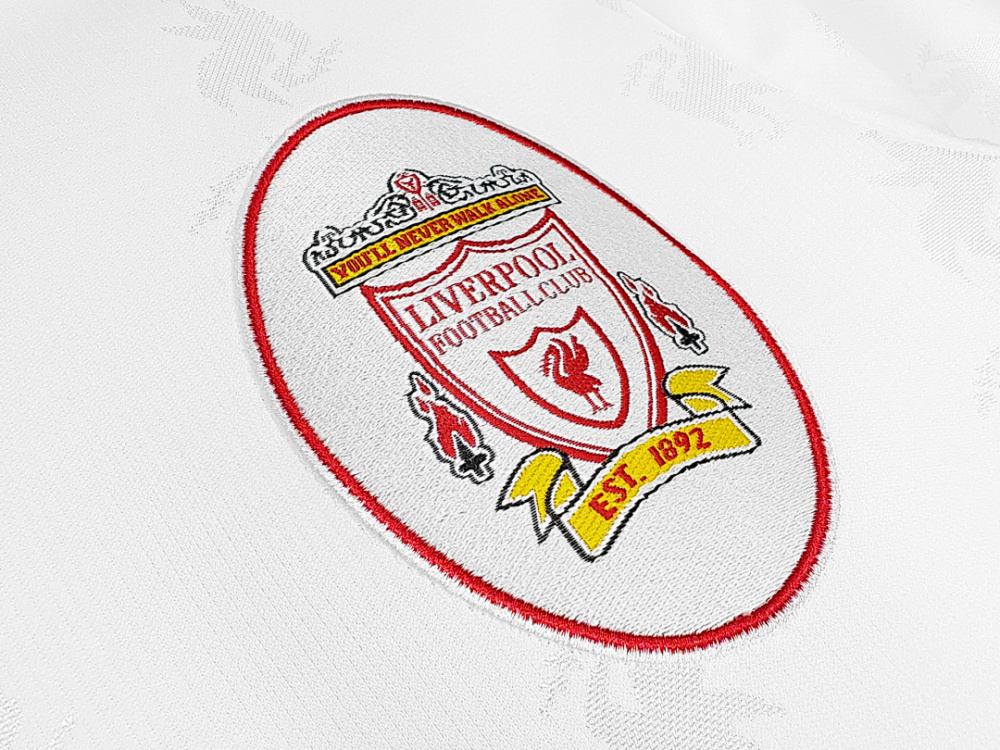 1996/97 season Liverpool white retro