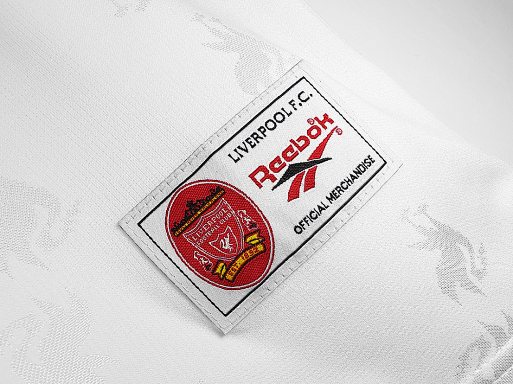 1996/97 season Liverpool white retro