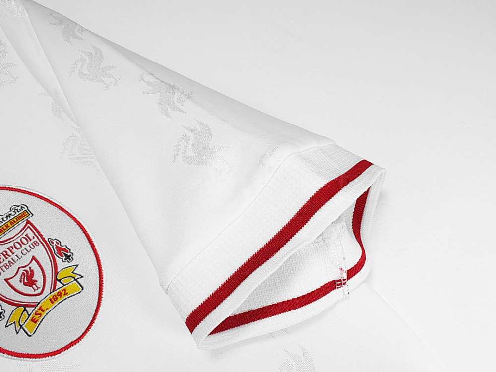 1996/97 season Liverpool white retro