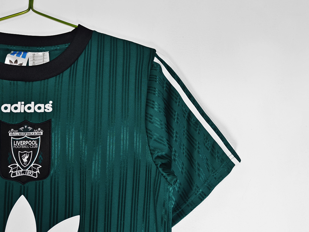 1995/96 season Liverpool green retro