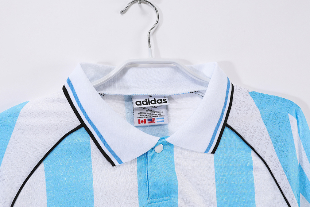 1996/97 season Argentina home retro long sleeves