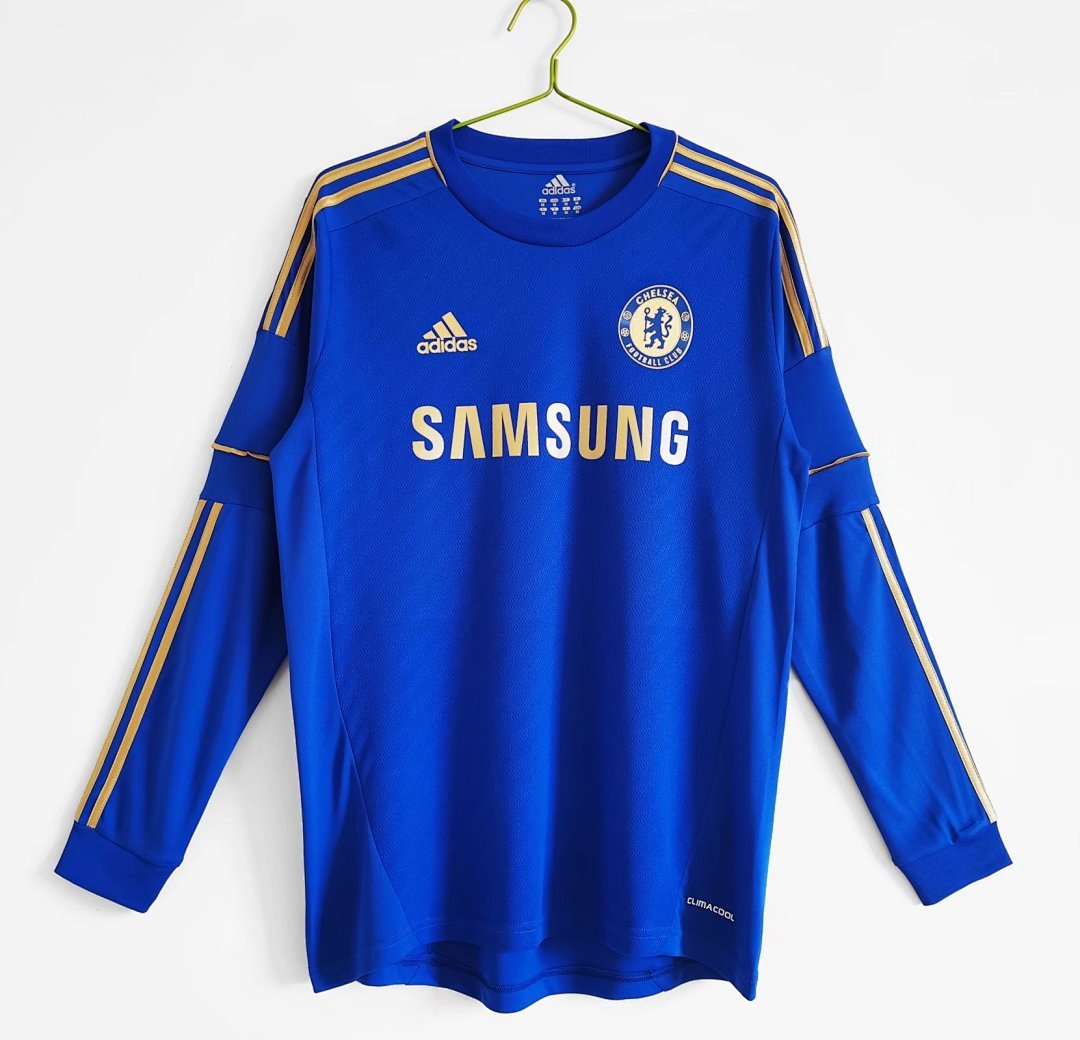 2012/13 season Chelsea home retro long sleeves