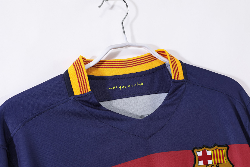 2015/16 season Barcelona home retro long sleeves