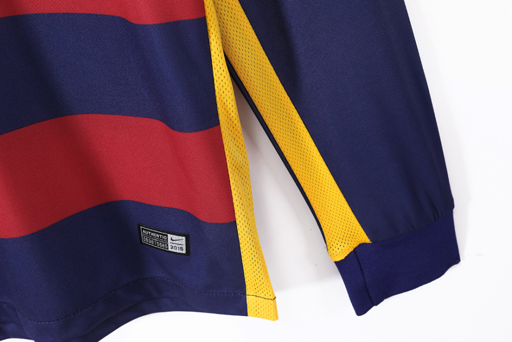 2015/16 season Barcelona home retro long sleeves