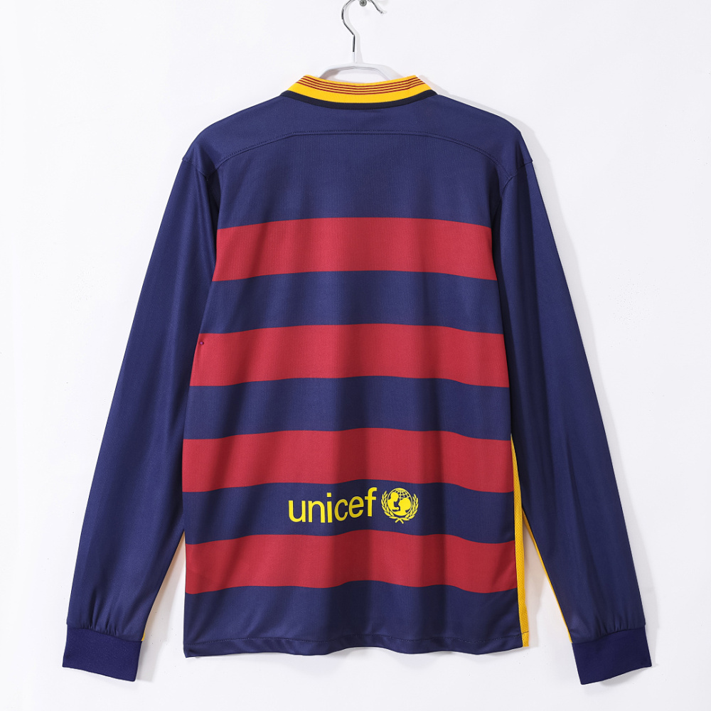 2015/16 season Barcelona home retro long sleeves