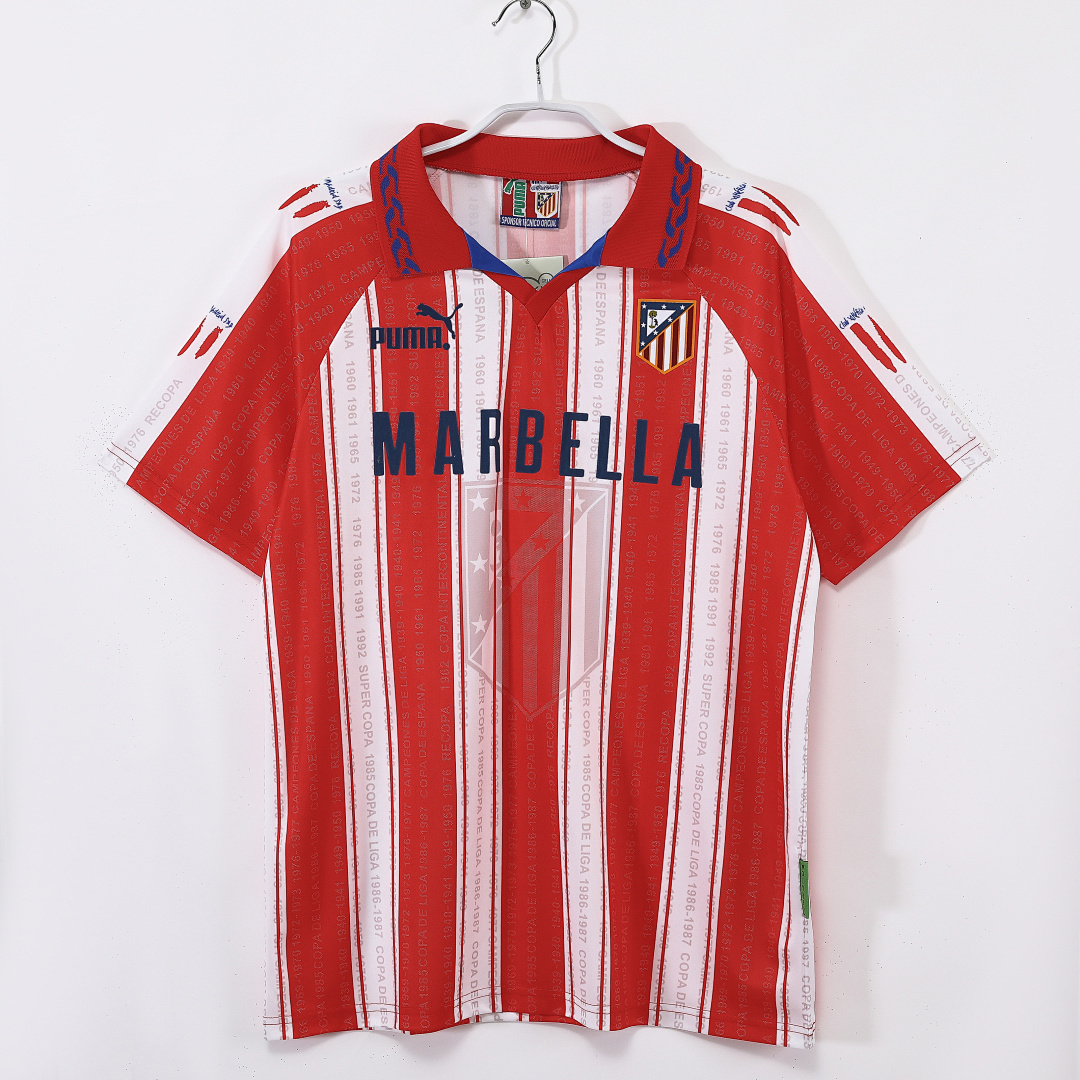 1995/96 season Atlético de Madrid home retro