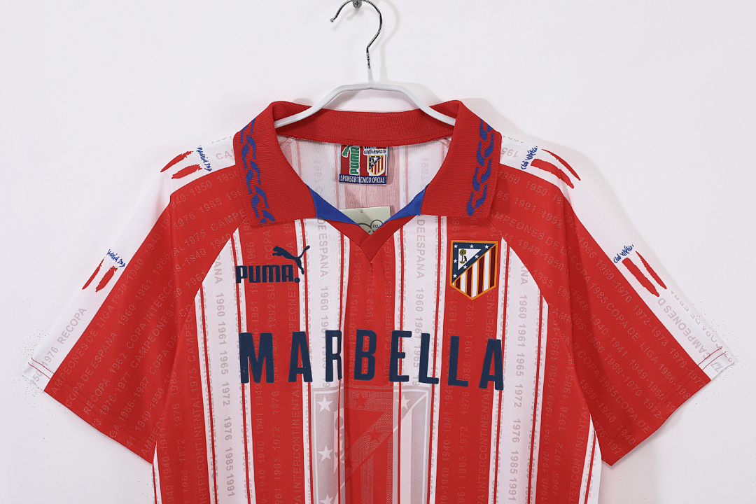 1995/96 season Atlético de Madrid home retro