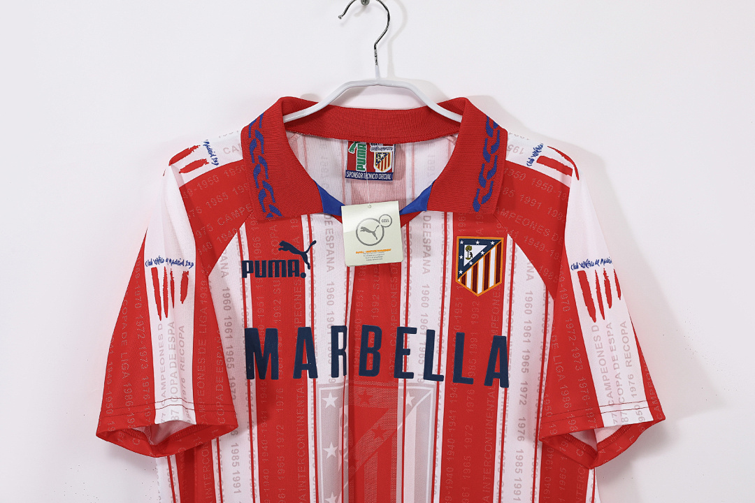 1995/96 season Atlético de Madrid home retro