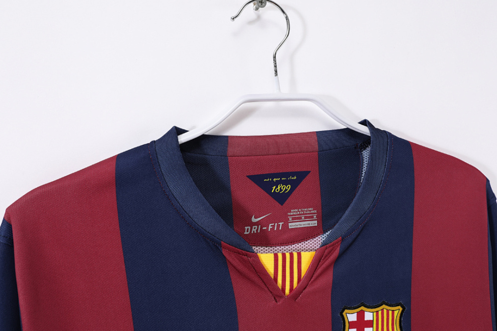 2014/15 season Barcelona home retro long sleeves