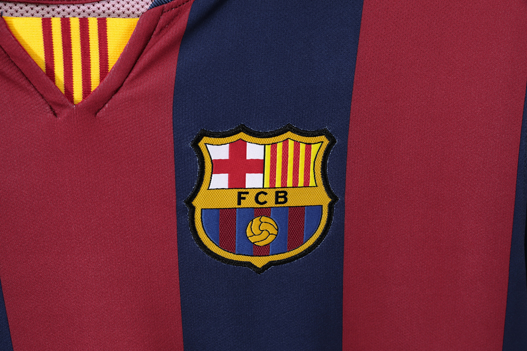 2014/15 season Barcelona home retro long sleeves