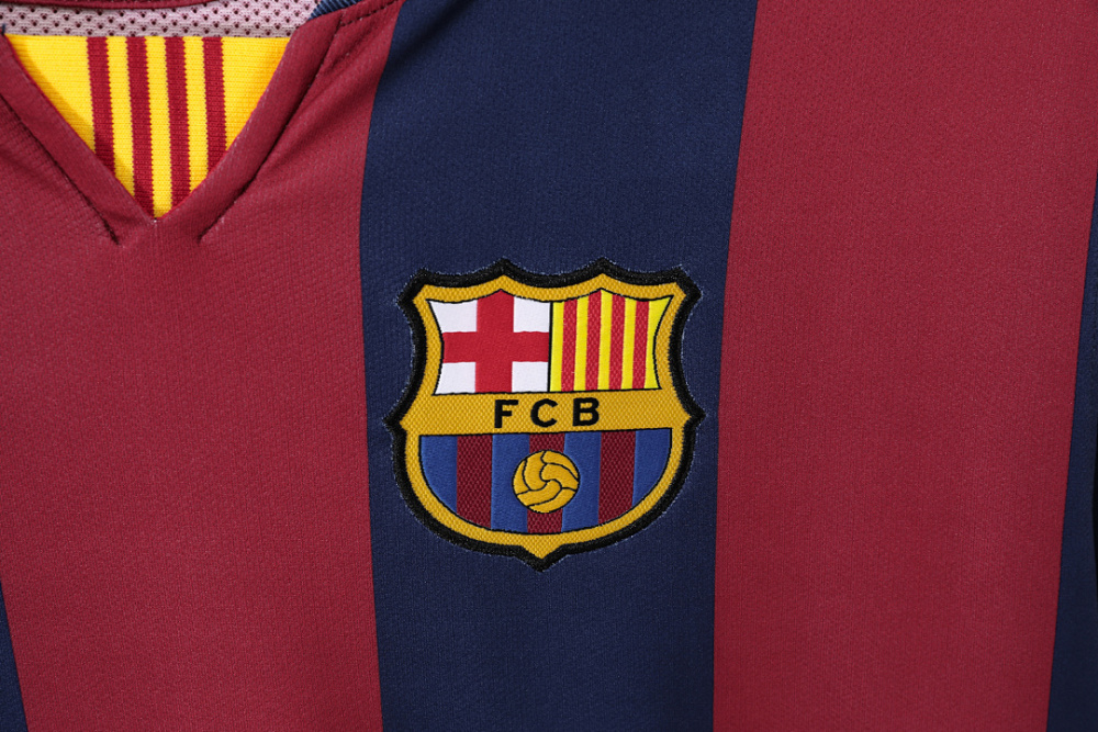 2014/15 season Barcelona home retro long sleeves