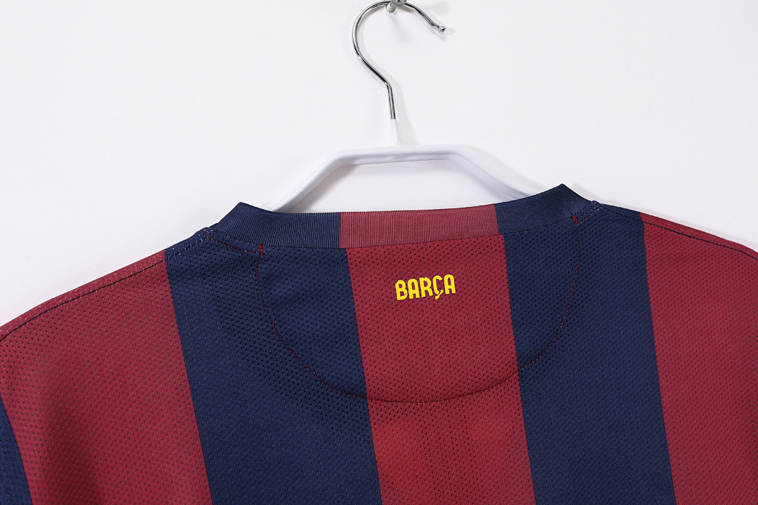 2014/15 season Barcelona home retro long sleeves
