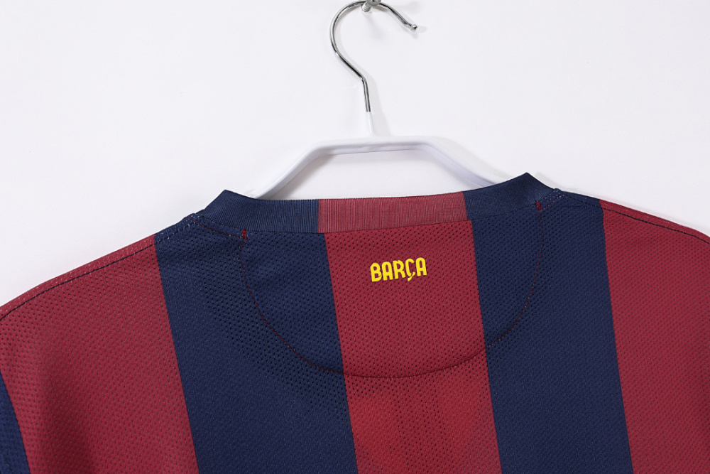 2014/15 season Barcelona home retro long sleeves
