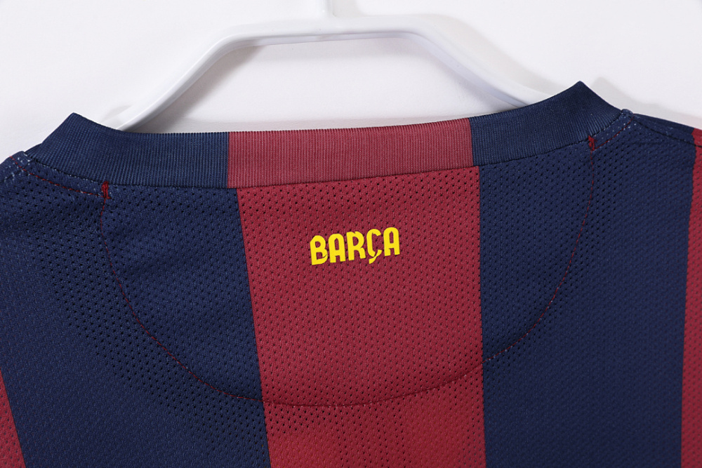 2014/15 season Barcelona home retro long sleeves
