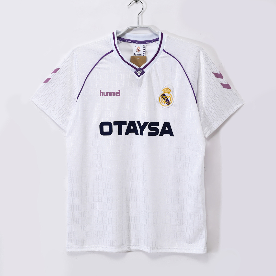 1990/92 season Real Madrid home retro