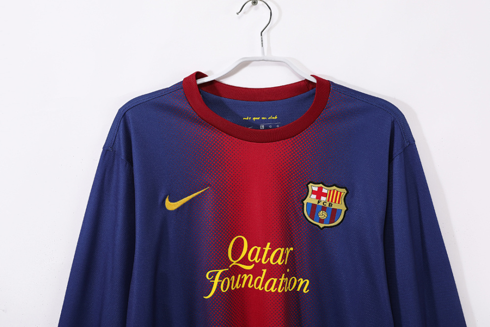 2012/13 season Barcelona home retro long sleeves