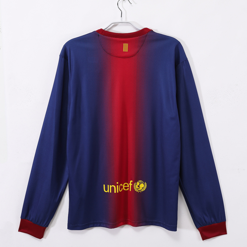 2012/13 season Barcelona home retro long sleeves