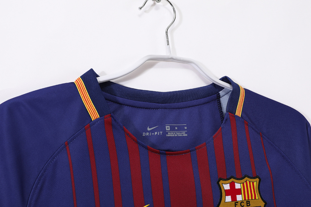 2017/18 season Barcelona home retro long sleeves