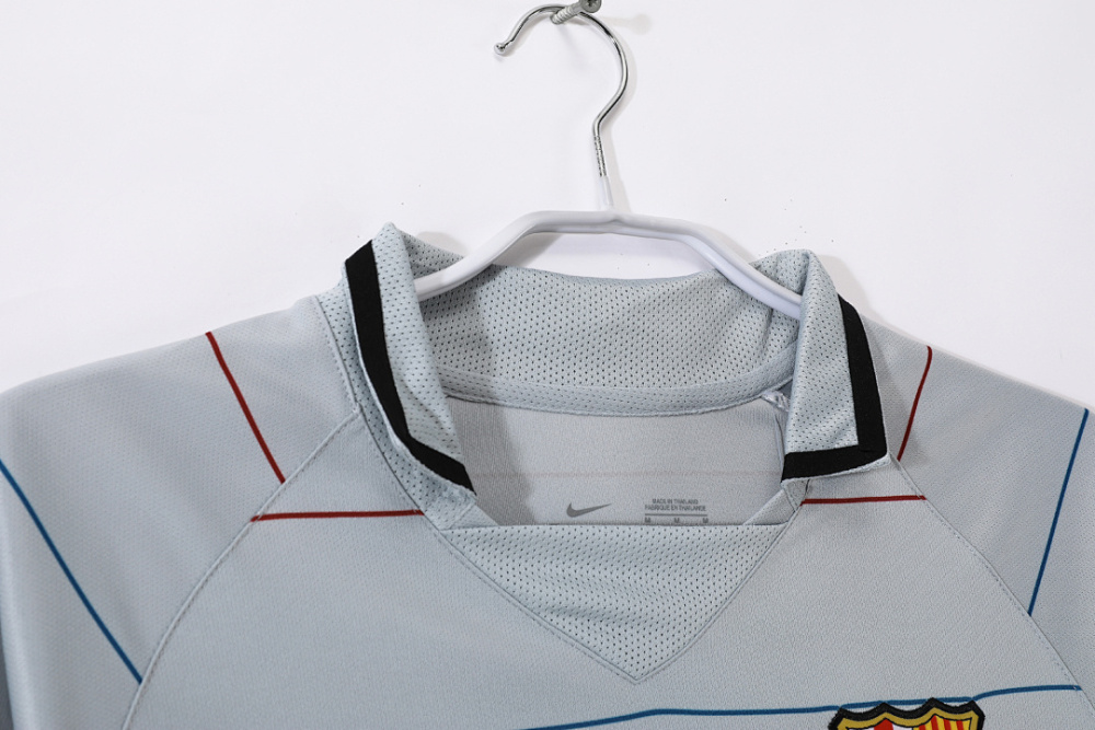 2003/04 season Barcelona away retro long sleeves