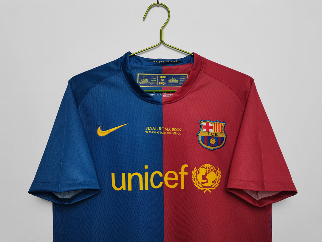 2008/09 season Barcelona home retro