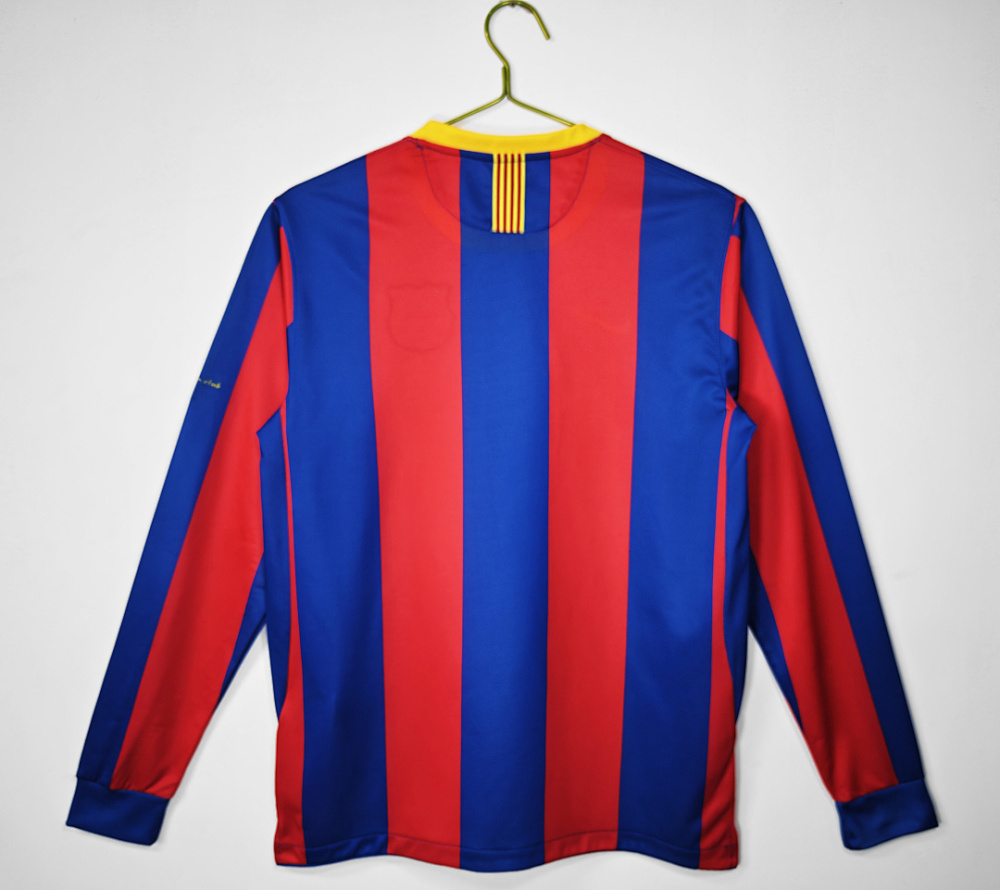 2010/11 season Barcelona home retro long sleeves