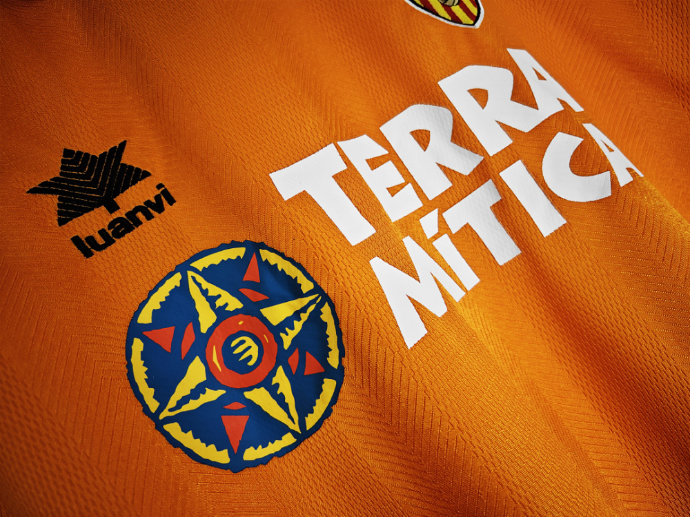 1999/00 season Valencia away retro