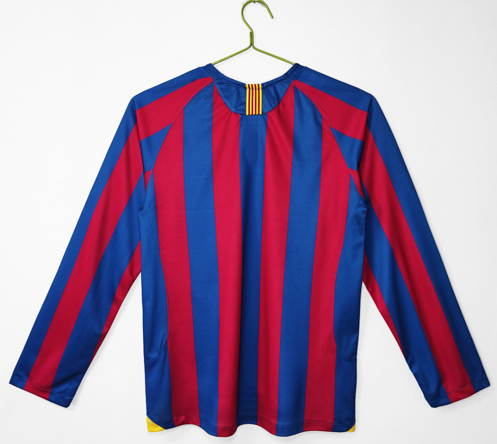 2005/06 season Barcelona home retro league long sleeves
