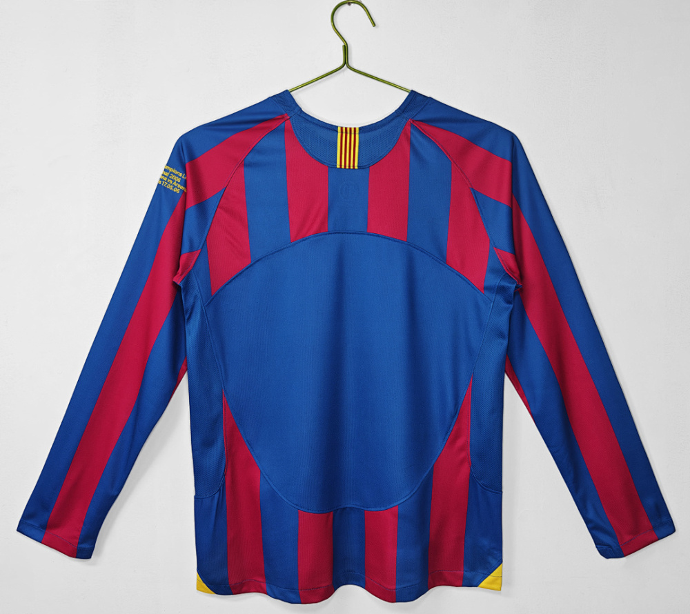 2005/06 season Barcelona home retro long sleeves