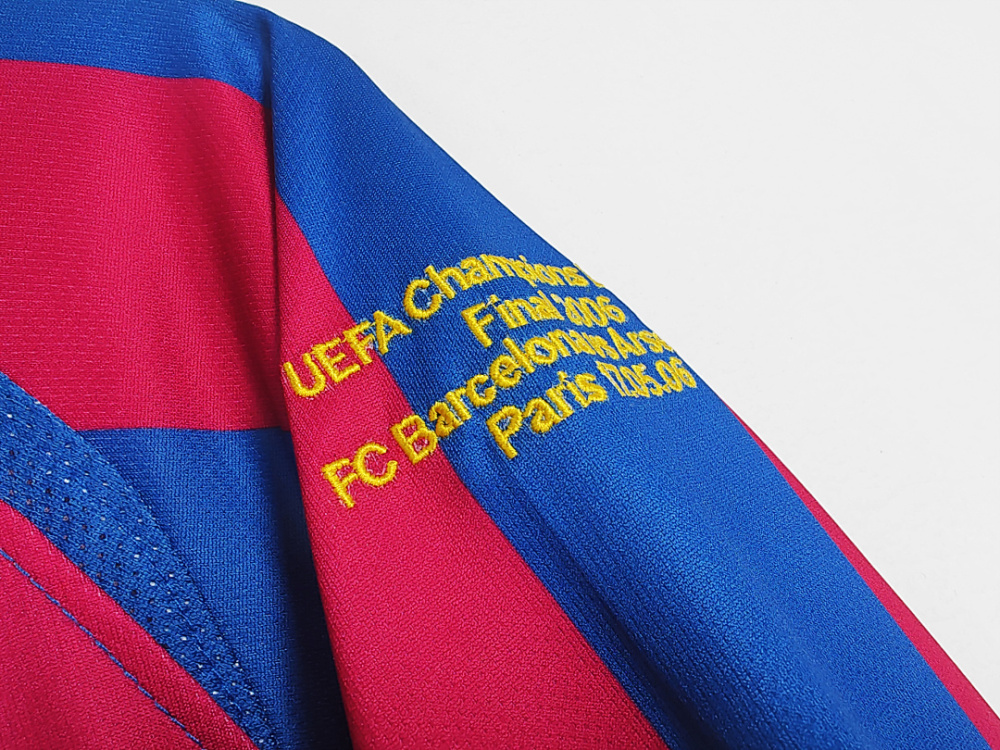 2005/06 season Barcelona home retro long sleeves