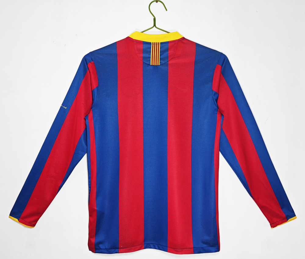 2010/11 season Barcelona home retro league long sleeves