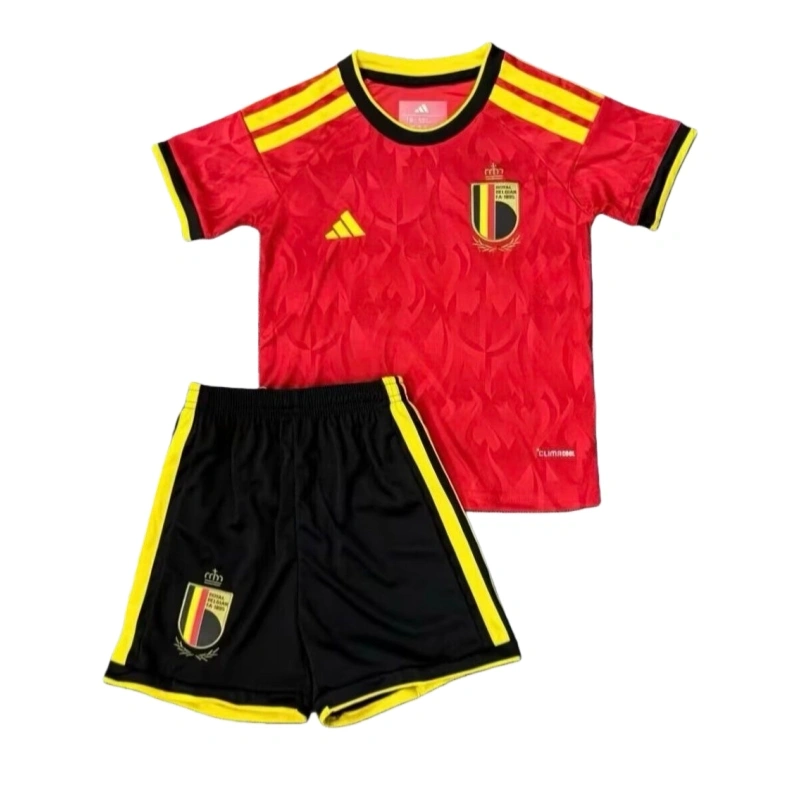 2026 FIFA World Cup Belgium home kids kit