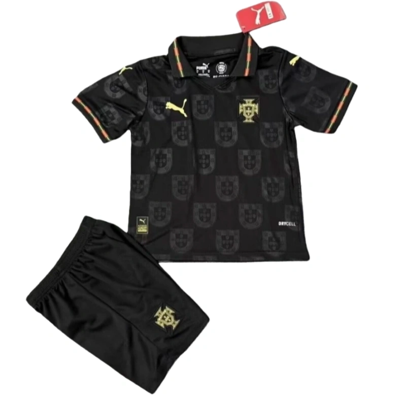2026 FIFA World Cup Portugal black kids kit