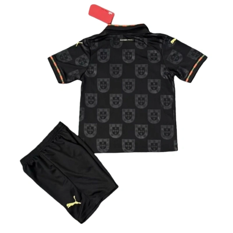 2026 FIFA World Cup Portugal black kids kit
