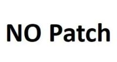 No patch