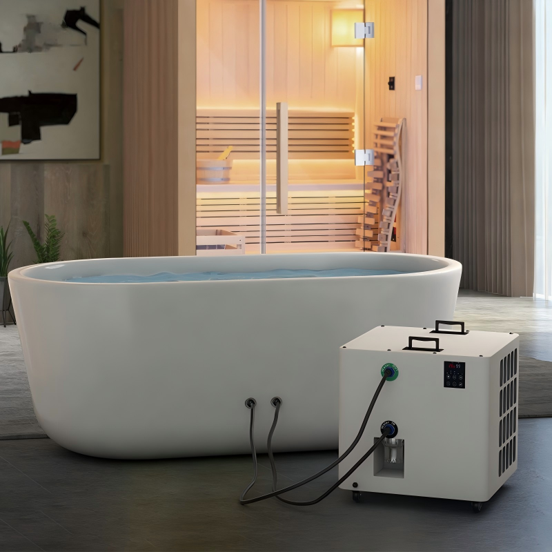 Split-type acrylic ice bathtub