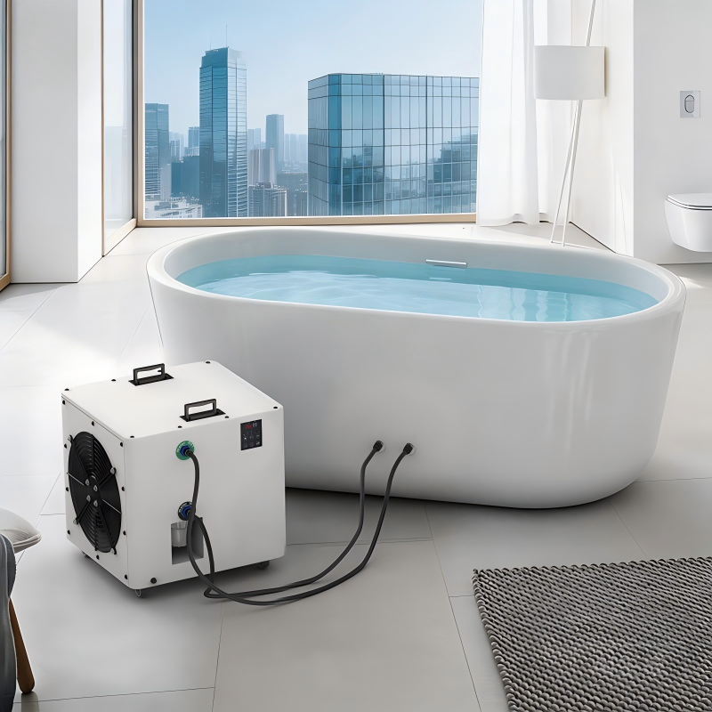 Split-type acrylic ice bathtub