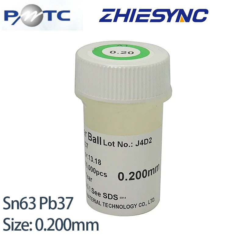 PMTC Sn63 Pb37 0.20mm 250000 Pieces Leaded BGA Solder Balls 250K BGA Soldering Balls,0.2mm Leaded BGA Solder Balls Sn63Pb37 for BGA Reballing,zhiesync.com