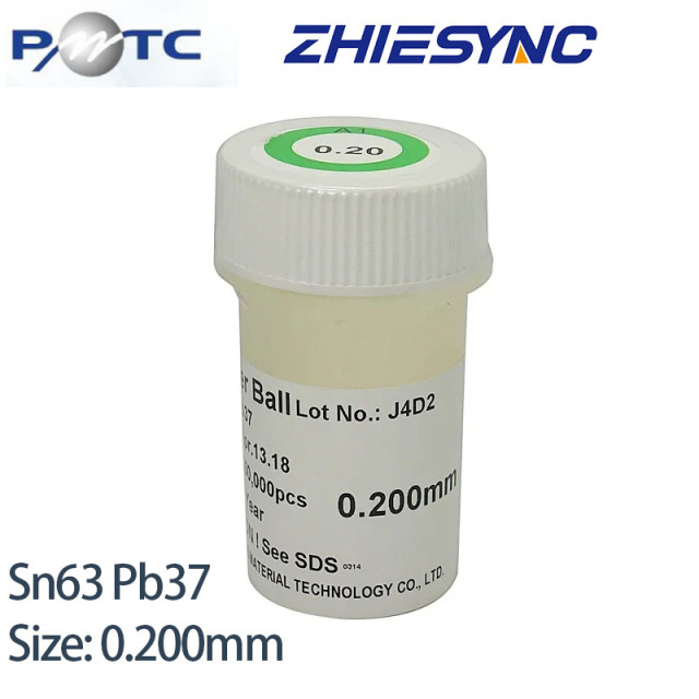 PMTC Sn63 Pb37 0.20mm 250000 Pieces Leaded BGA Solder Balls 250K BGA Soldering Balls,0.2mm Leaded BGA Solder Balls Sn63Pb37 for BGA Reballing,zhiesync.com