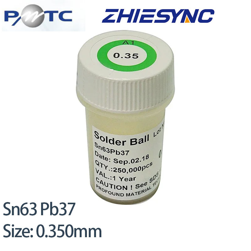 PMTC 0.35mm 250,000PCS Leaded bga balls,bga reballing,pmtc solder ball,PMTC 0.35mm BGA Solder Balls for BGA Reballing Sn63Pb37,zhiesync.com