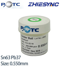 Leaded 250,000 PCS PMTC Solder Ball 0.55mm bga balls,solder ball,solderball for IC Chips PCB Welding Rework,PMTC 0.55mm BGA Solder Balls for BGA Reballing Sn63Pb37,zhiesync.com